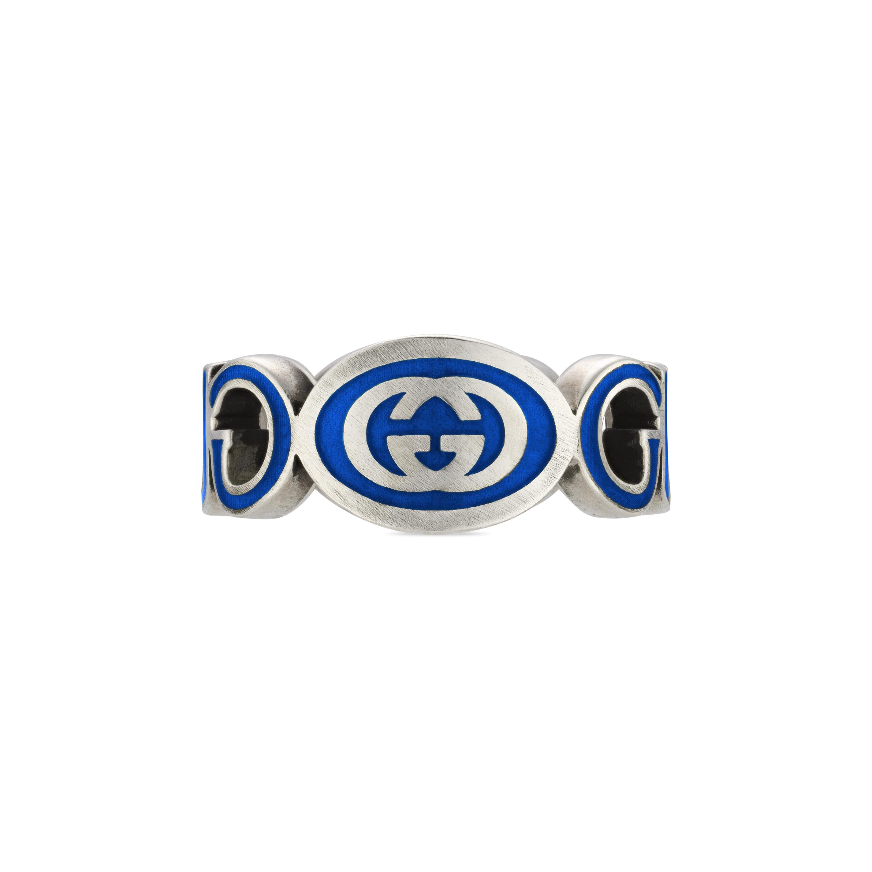Gucci Silver Interlocking G Ring
