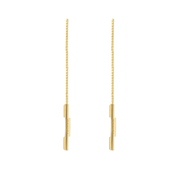 Gucci 18k Yellow Gold Link to Love Earrings