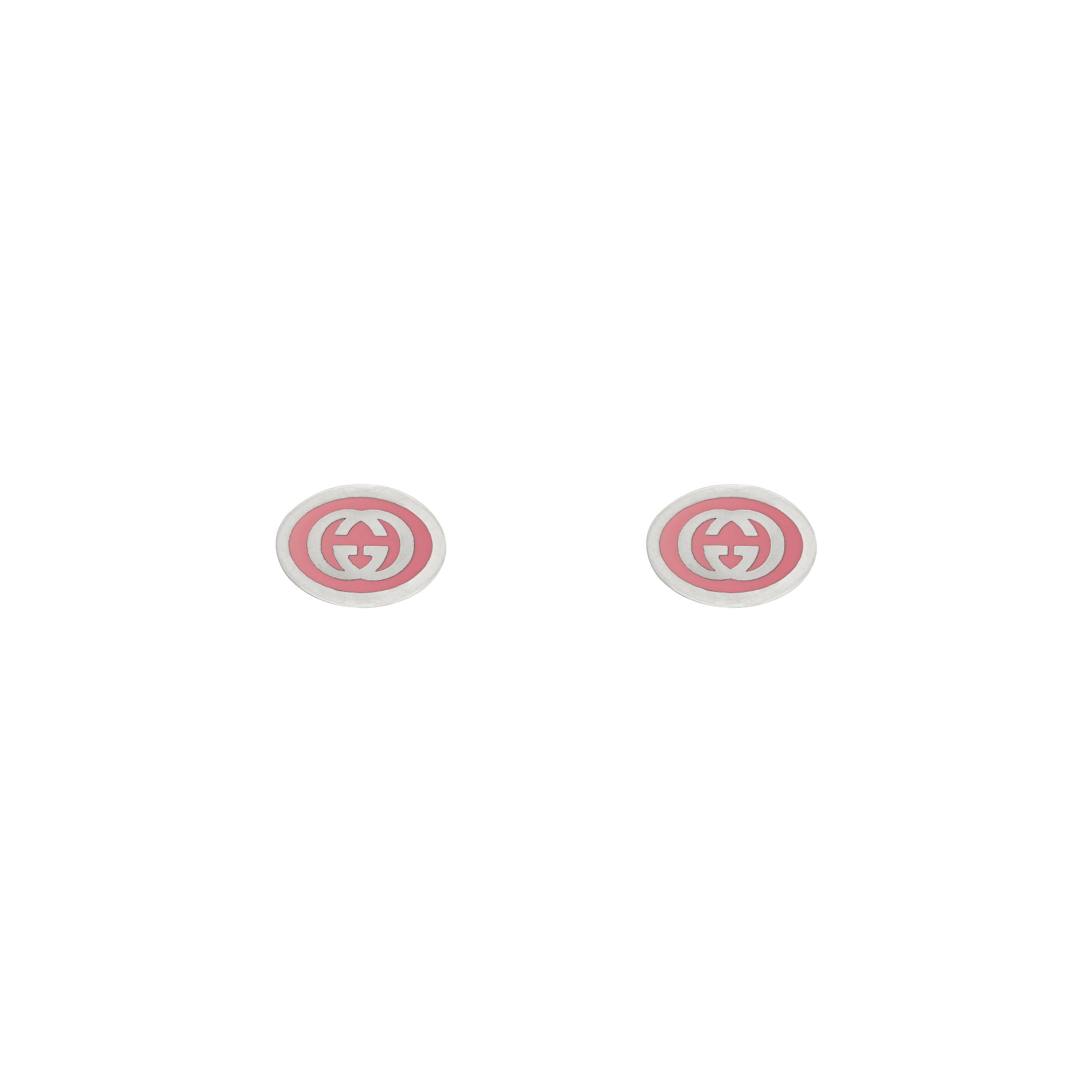 Gucci Silver Interlocking G Earrings