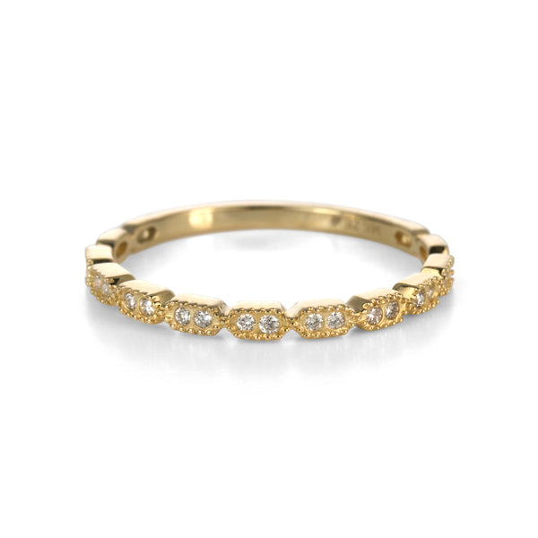 14K Yellow Gold Duo Diamond Stacker