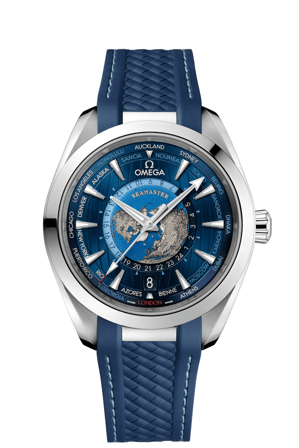 Omega Aqua Terra 150M Co-Axial Master Chronometer GMT Worldtimer 43  mm