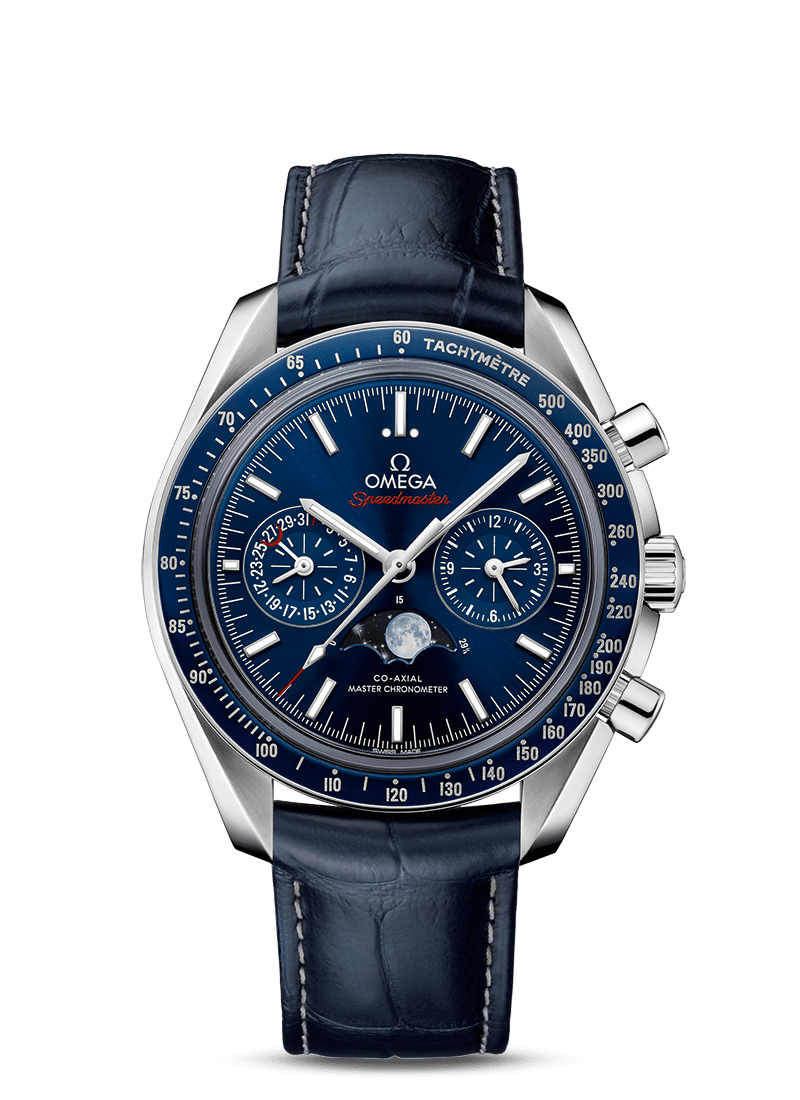 OMEGA Speedmaster Moonwatch Co-Axial Master Chronometer Moonphase Chronograph 44.25  mm